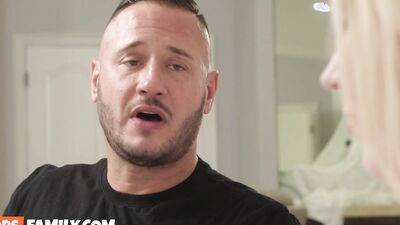 Stepdad fucks juicy Gigi Sweets to liberate her wet pussy before interview - OopsFamily