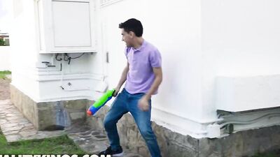 REALITY KINGS - Jordi Soaks Up His Stepmom Carla Boom Revealing Her Huge Tits Under Her White Shirt