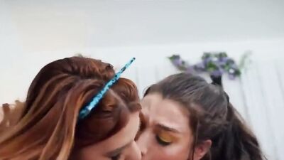 Two Beautiful Girls With Fat Asses And Big Tits Suck - Abigail Morris