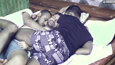 Desi BigBoobs Milf Step Mom Double penetration Group Sex By her Three Step Sons