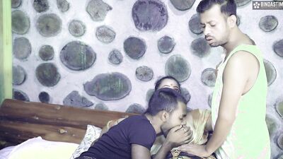 Desi BigBoobs Milf Step Mom Double penetration Group Sex By her Three Step Sons