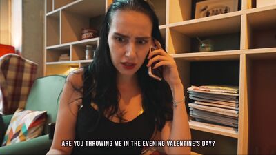 DAY 17 - Step mom at Valentine's day Shares Bed with Step son. Twice Creampie: Pussy and Oral