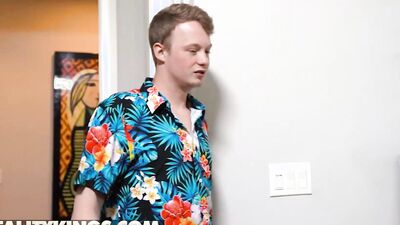 REALITY KINGS - Armani Black Catches Her Stepdaughter Violet Gems Sucking Jimmy & Joins For A 3some