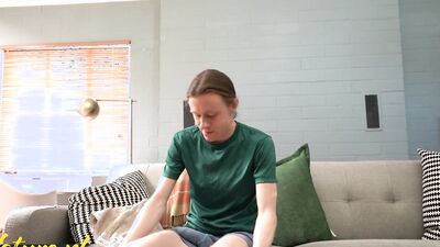 Horny Stepmom Eileen Gets Surprised By Her Stepson’s Huge Cock And Can’t Stop Touching It!