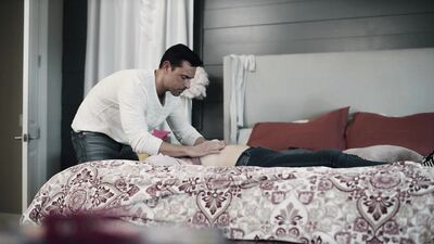 Step Daddy Freezes Stepdaughter And Fucks Her To Multiple Orgasms