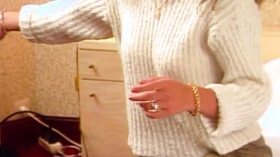 Retro teen girl fingers her tight cunt