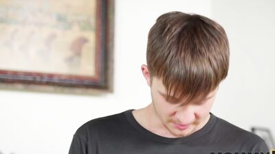MOMMY4K. Dominant Granny ordered me to fuck my GF'S Mom, they watched and jerked Colonel's cock off