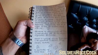 In my stepdaughter's diary she says that she wants to fuck me... So I make her fantasy come true and I fuck her without a condom