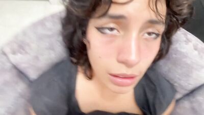 I Undress My Shy Stepsister To Suck Her Big Breasts And Pour My Cum There.☠️????
