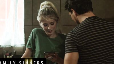 FAMILY SINNERS - Jessie Saint's Stepbrother Comes Back From College And Shows Her His New Sex Skills