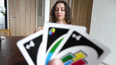 Step Sister Lost in Cards Uno! Hard Sex with Stepbrother!