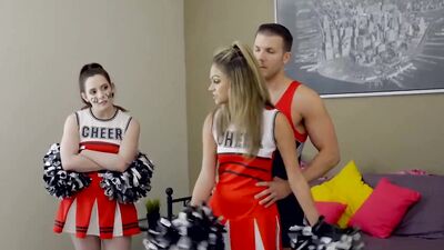 Step Sis - BFF Catches StepBro Creaming His Sisters Pussy