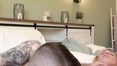 Stepdad and stepdaughter fool around and step daughter loves it