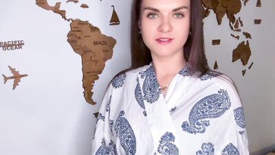 Milky Stepmother's Boner was Licked by Her Stepson on the Kitchen
