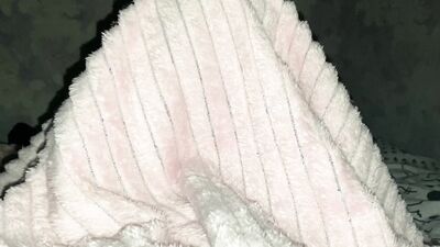 Stepdaughter climbed under the blanket to her stepfather to give him a blowjob and then fuck