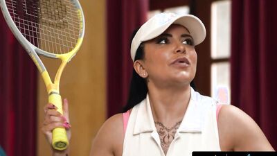 GIRLSWAY - Desperate MILF Romi Rain Find Ways To Teach Stepdaughter Kimmy Kimm How To Play Tennis
