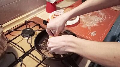 stepsis Baked burgers with stepbrother and get fucked